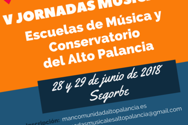 Cartel Jornadas musicales escuelas de música y conservatrio del Alto Palancia