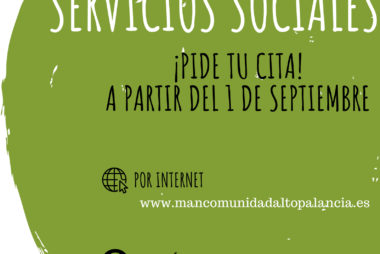 Cartel cita previa servicios sociales