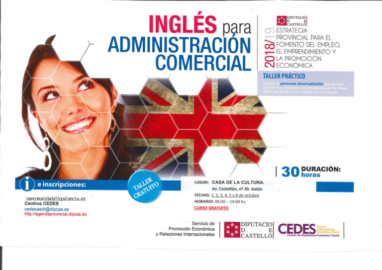 Curso inglés para administración comercial