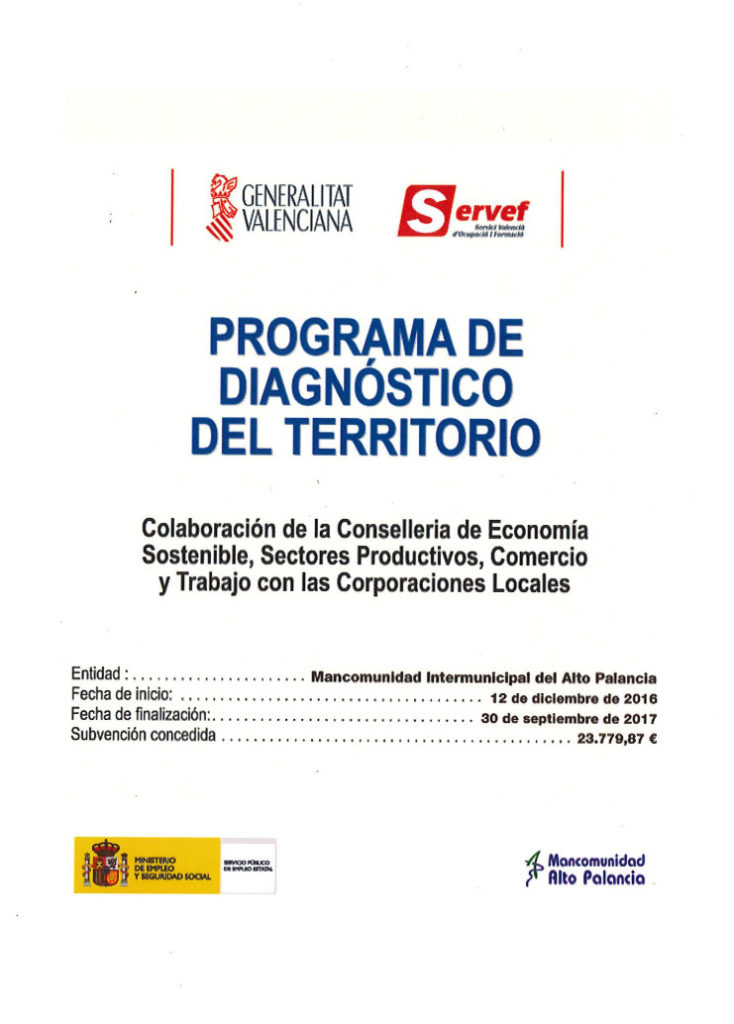 Programa de diagnóstico del Territorio