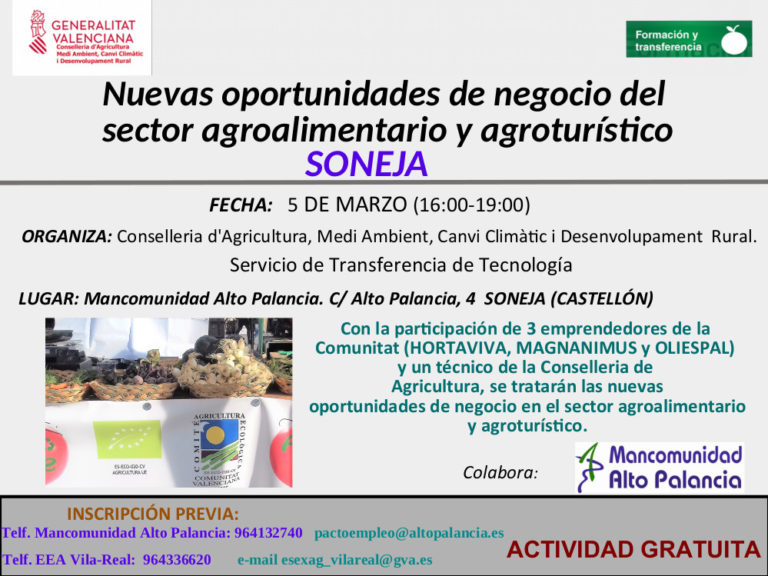 Cartel Jornada Agroalimentaria 5 marzo