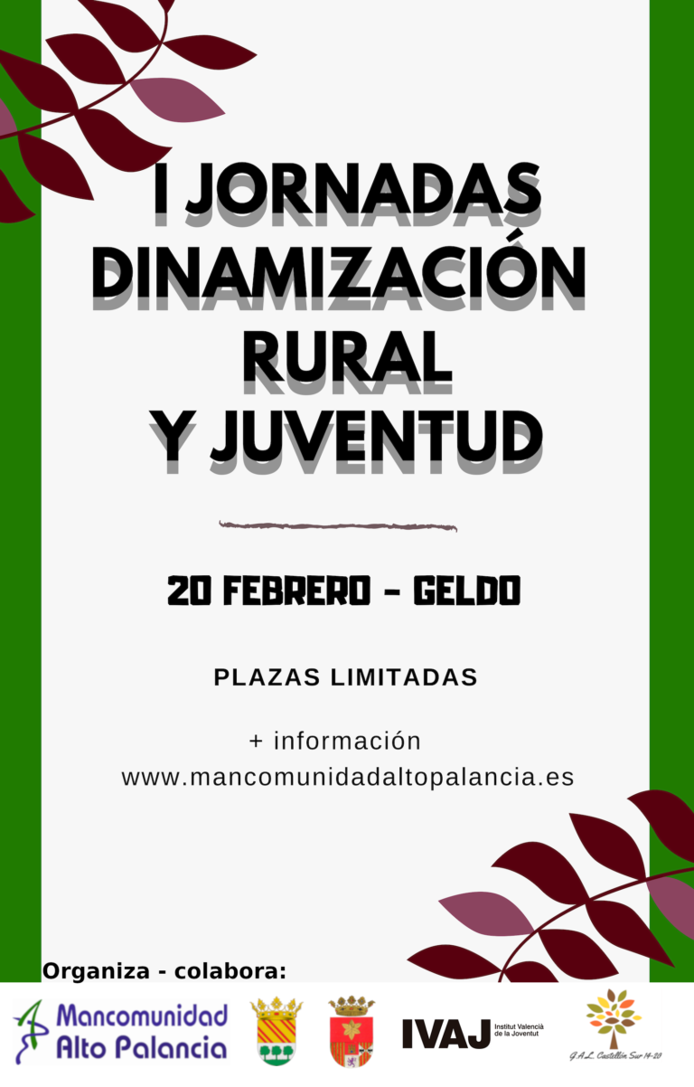 Cartel I Jornadas dinamización rural y juventud