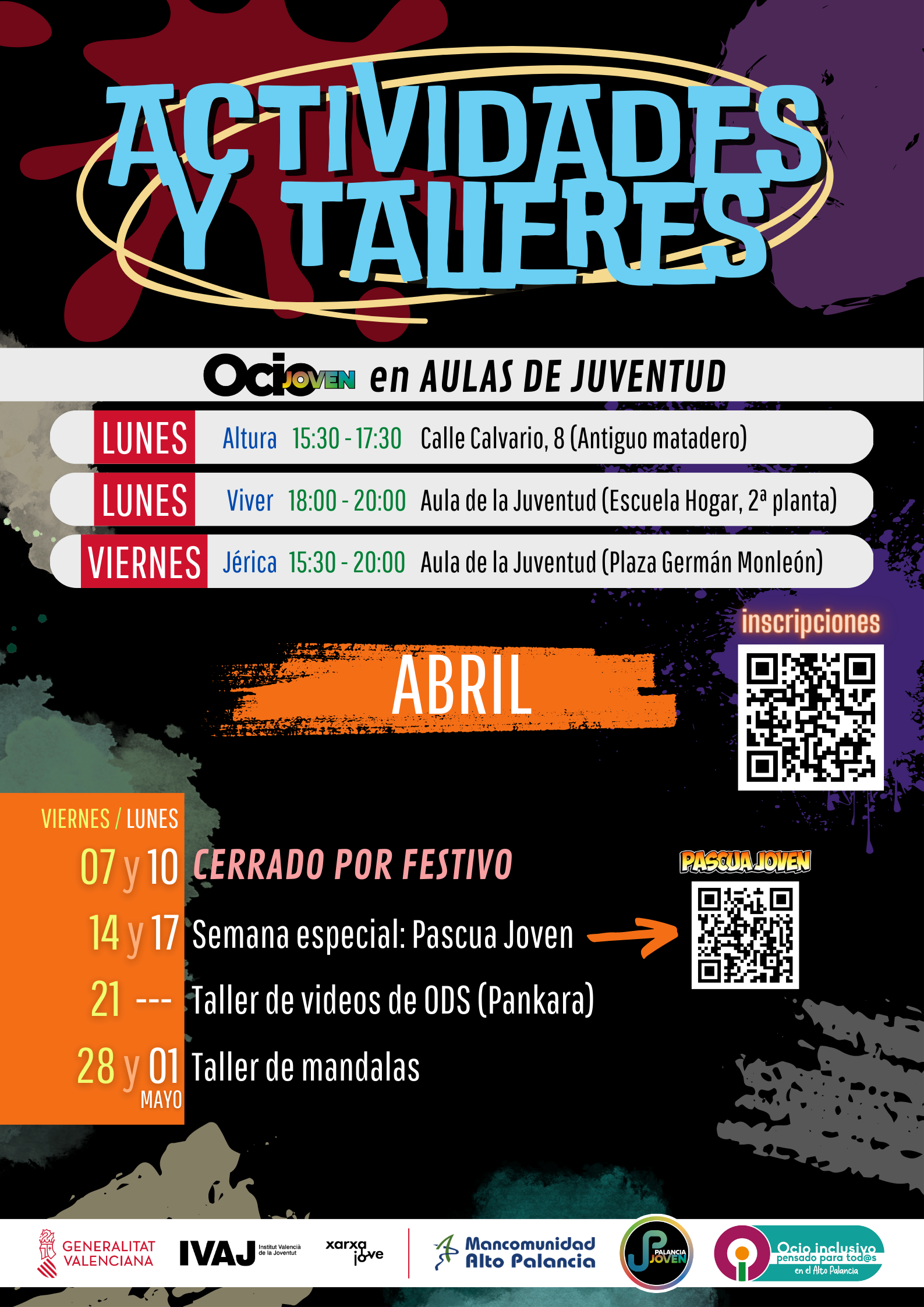 OCIO Joven (cartel) Programación (Mar-May 2023)